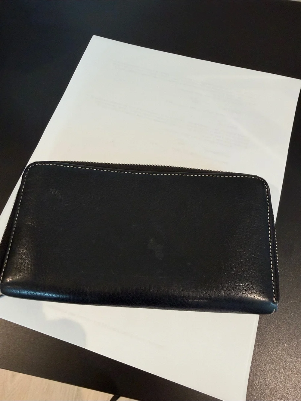 Tiffinany vintage   Zip-Around Leather Wallet